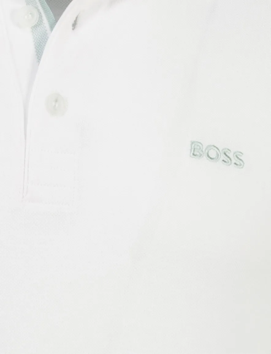 Boss Green Paddy regular fit poloshirt wit