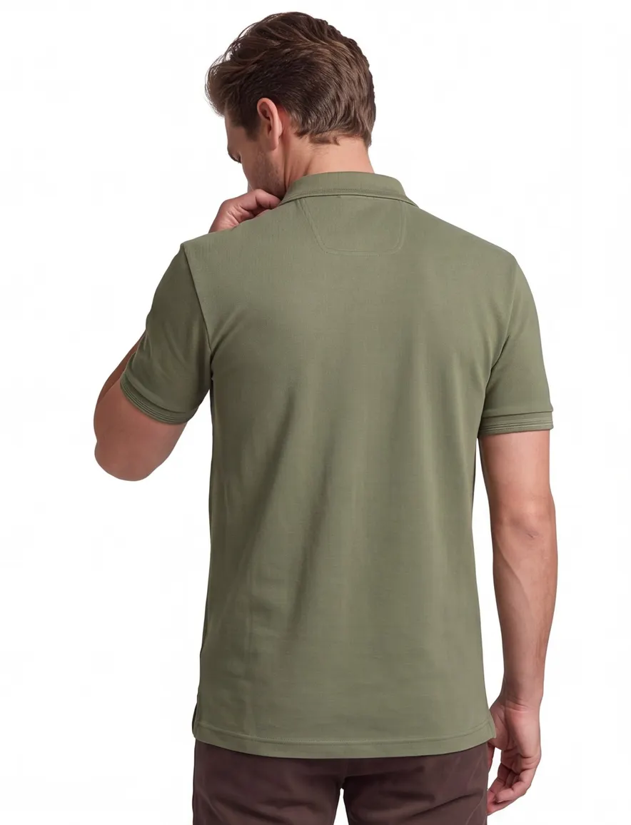 Boss Green Paddy polo regular fit pique groen