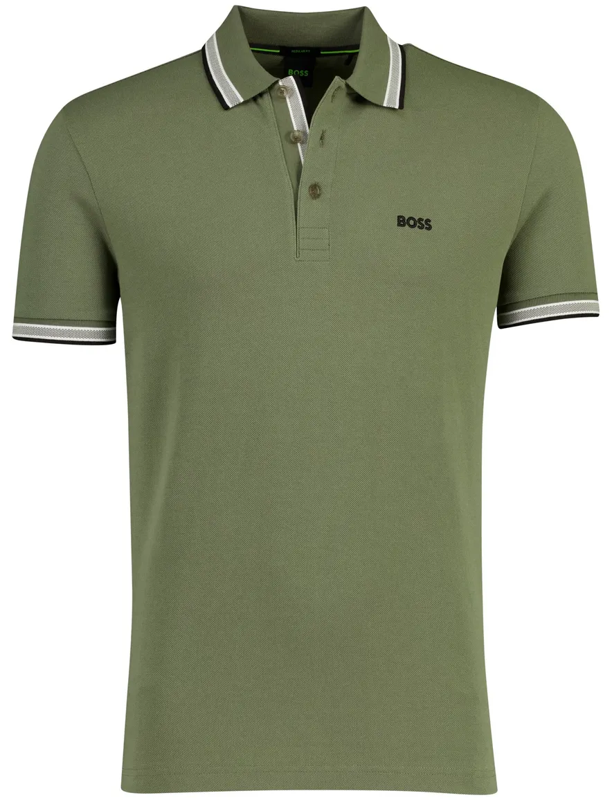 Boss Green Paddy polo groen effen