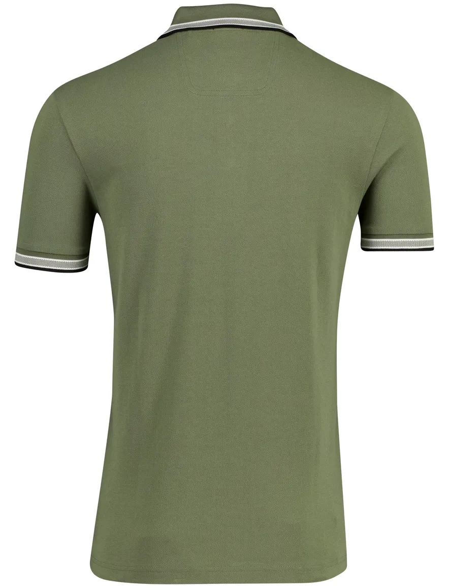 Boss Green Paddy regular fit polo groen 3 knopen