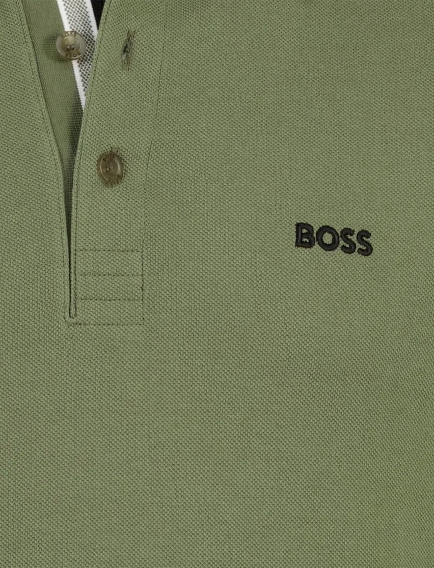 Boss Green Paddy polo groen effen