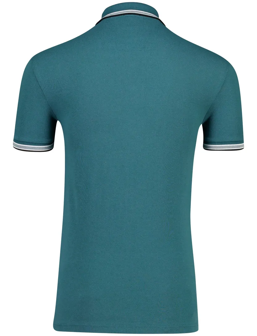 Polo Boss Green Paddy blauw 3 knopen