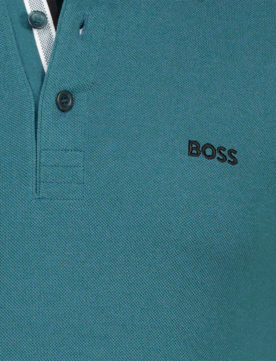 Boss Green Paddy polo blauw katoen