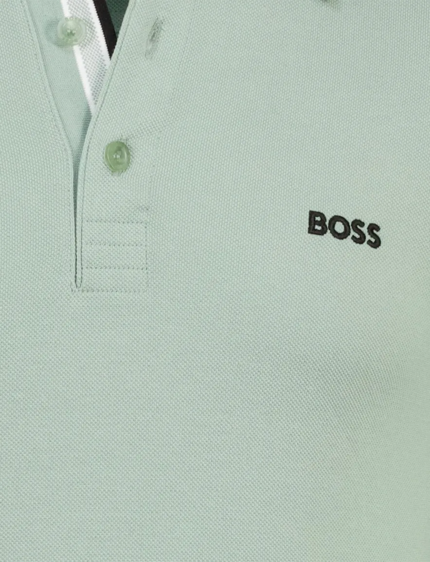 Boss Green Paddy regular fit poloshirt groen