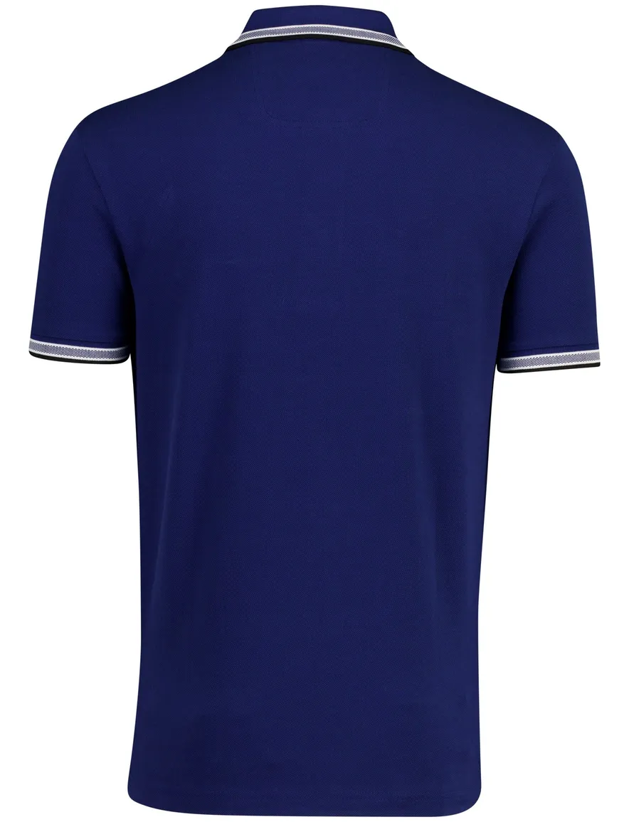 Boss Green Paddy regular fit polo donkerblauw logo