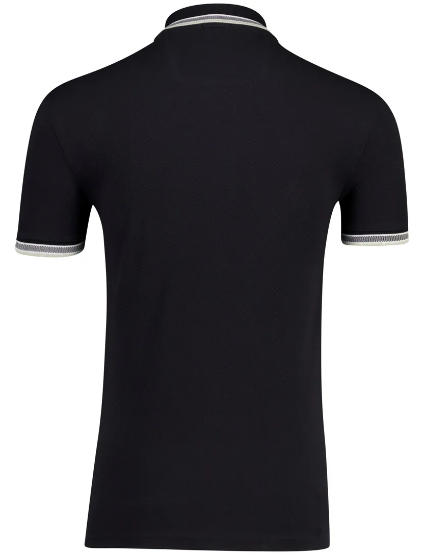 Polo Boss Green Paddy poloshirt zwart pique effen