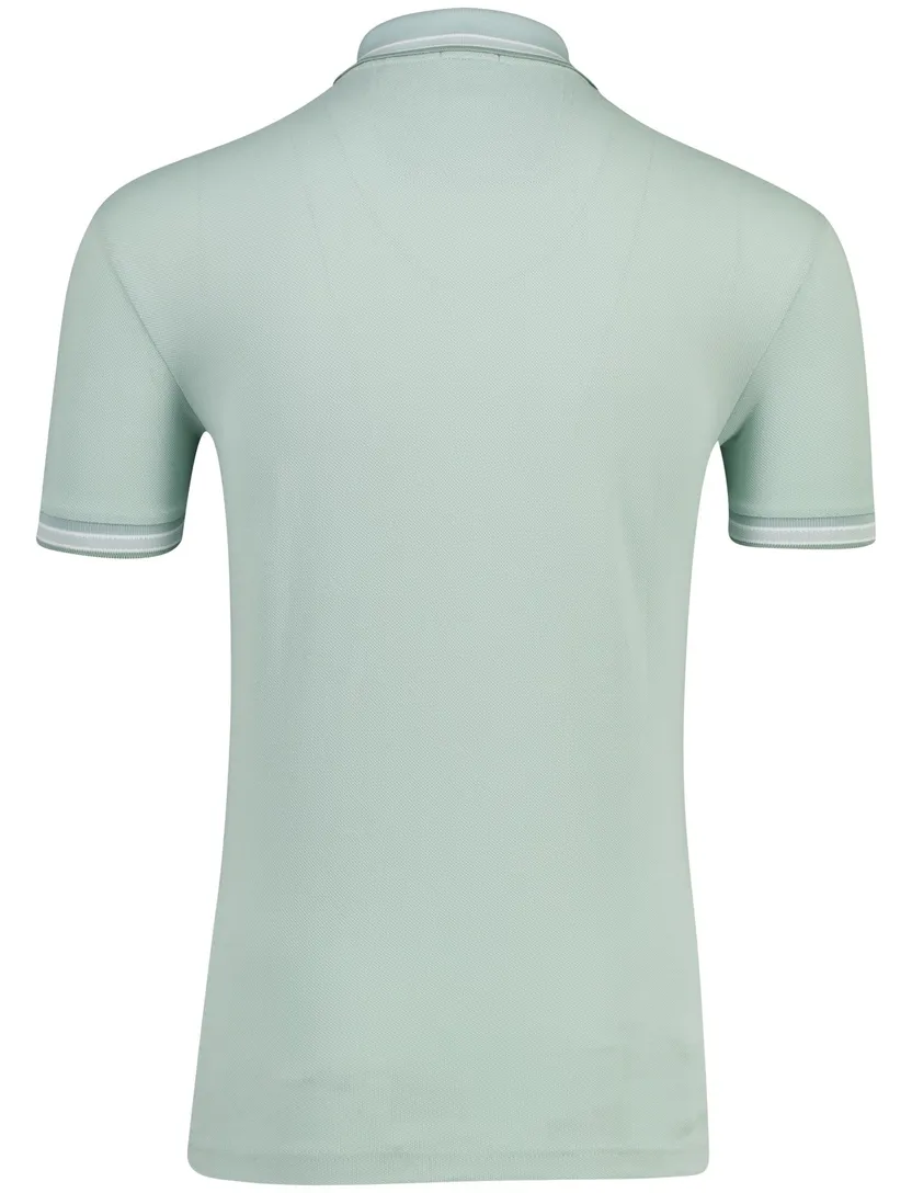 Polo Boss Green Paddy poloshirt groen met witte kraag