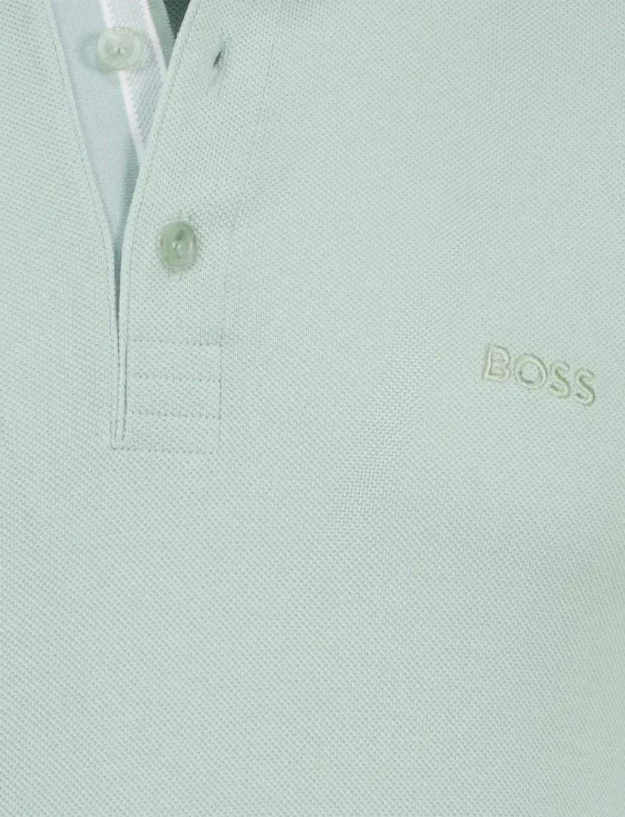 Boss Green Paddy polo lichtgroen katoen