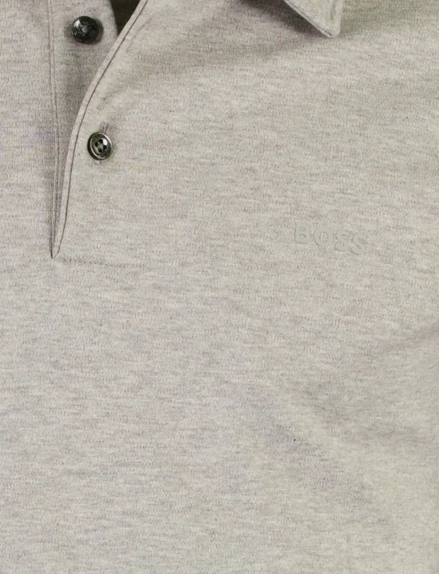 Poloshirt BOSS Black grijs katoen