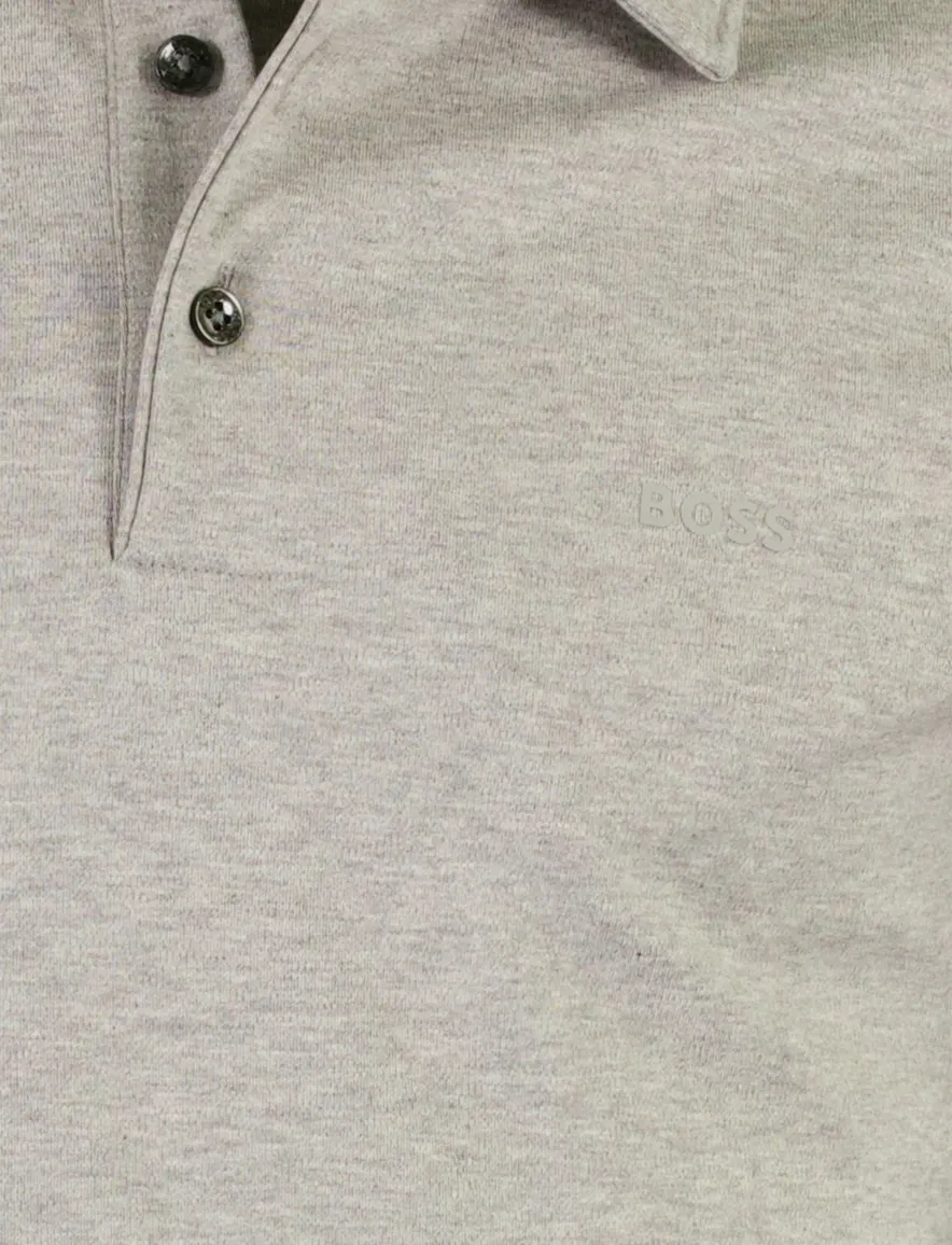 Poloshirt BOSS Black grijs katoen