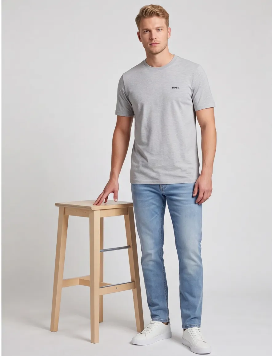 Boss shirt grijs ronde hals