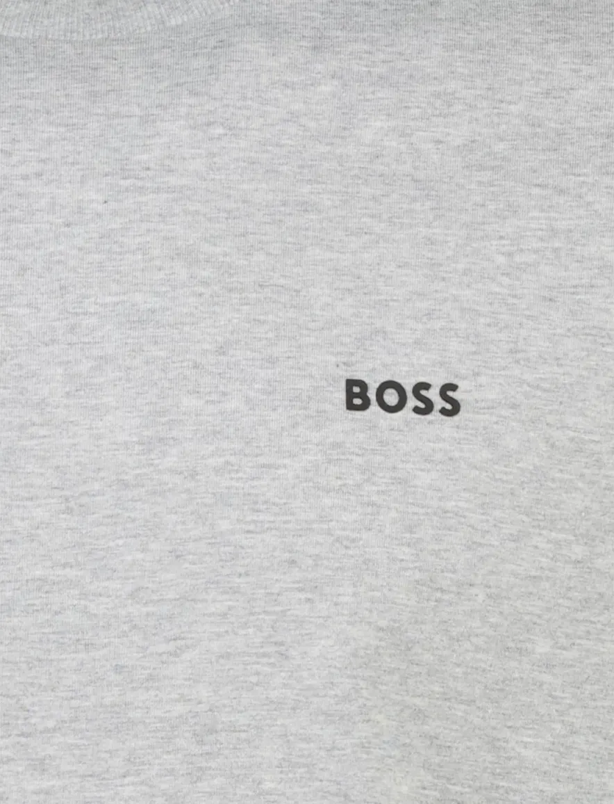 Boss Green tee t-shirt grijs logo katoen