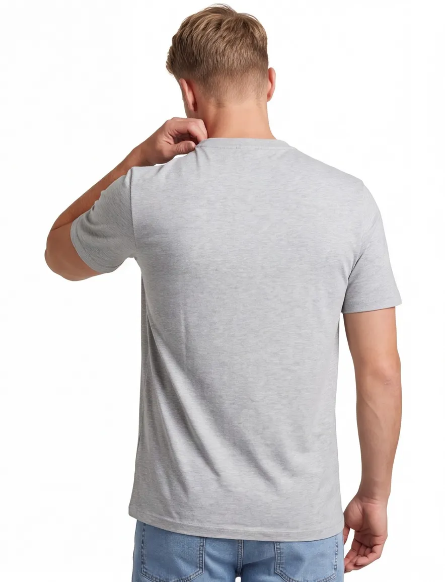 Boss Green tee t-shirt grijs logo katoen