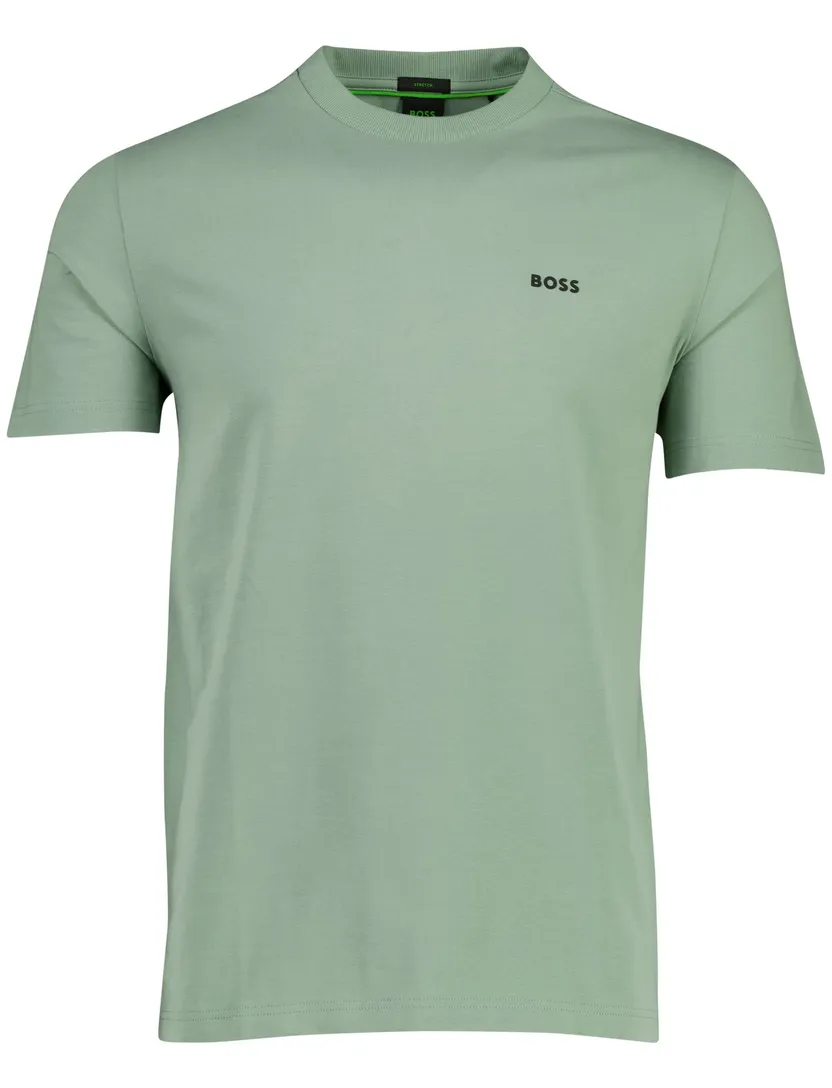 T-shirt Boss green tee groen ronde hals