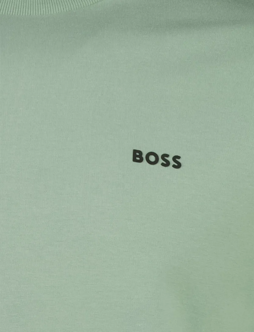T-shirt Boss green tee groen ronde hals