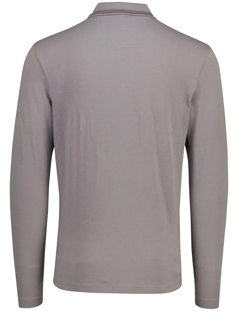 Grijs poloshirt Boss Green Plisy pique normale fit