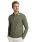 100% katoen green poloshirt Boss Green Plisy lange mouw 3-knoops