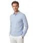 BOSS Green Pirol polo lichtblauw effen lange mouw