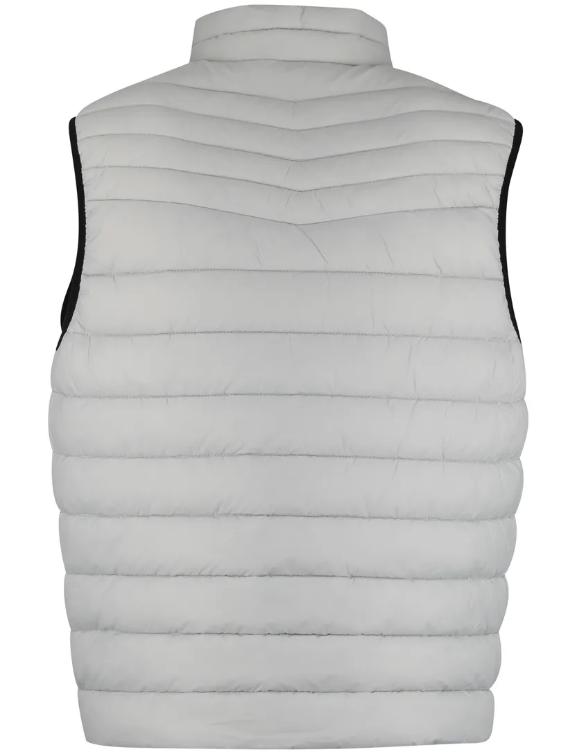 Gewatteerde bodywarmer BOSS grijs effen