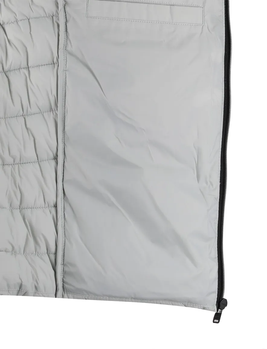 BOSS gewatteerde bodywarmer grijs