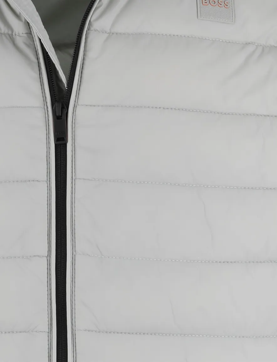 BOSS gewatteerde bodywarmer grijs