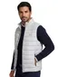 Gewatteerde bodywarmer BOSS grijs effen
