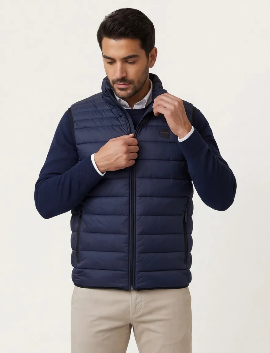 BOSS Orange Odeno2 donkerblauwe bodywarmer