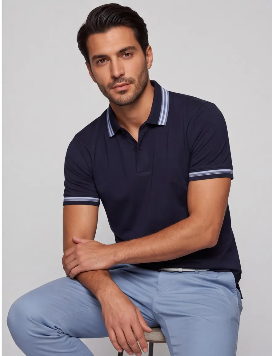 Boss Black H-Phillipson poloshirt jersey navy