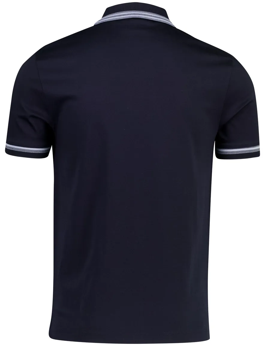 Poloshirt Boss Black H-Phillipson slim fit navy 2-knoops