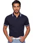 Poloshirt Boss Black H-Phillipson slim fit navy 2-knoops