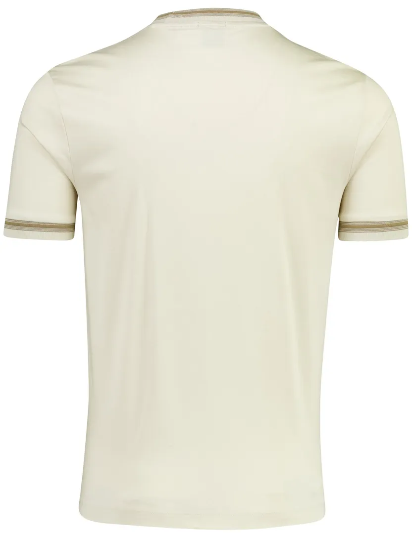 Beige katoenen ronde hals t-shirt Boss Black H-Tessler