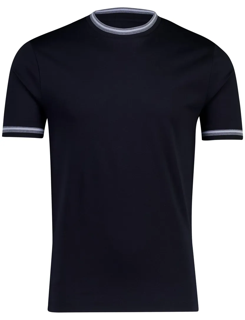 Navy katoenen ronde hals t-shirt Boss Black H-Tessler