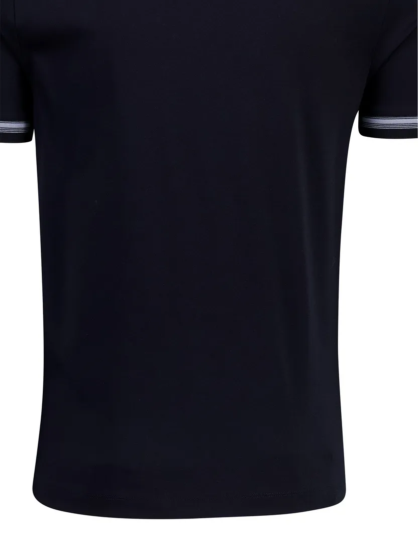 Navy katoenen ronde hals t-shirt Boss Black H-Tessler