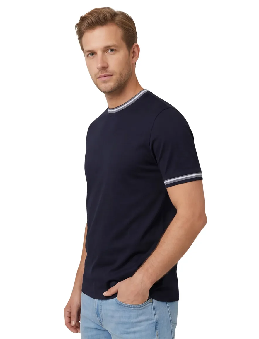Hugo Boss H-Tessler 202 donkerblauw korte mouw