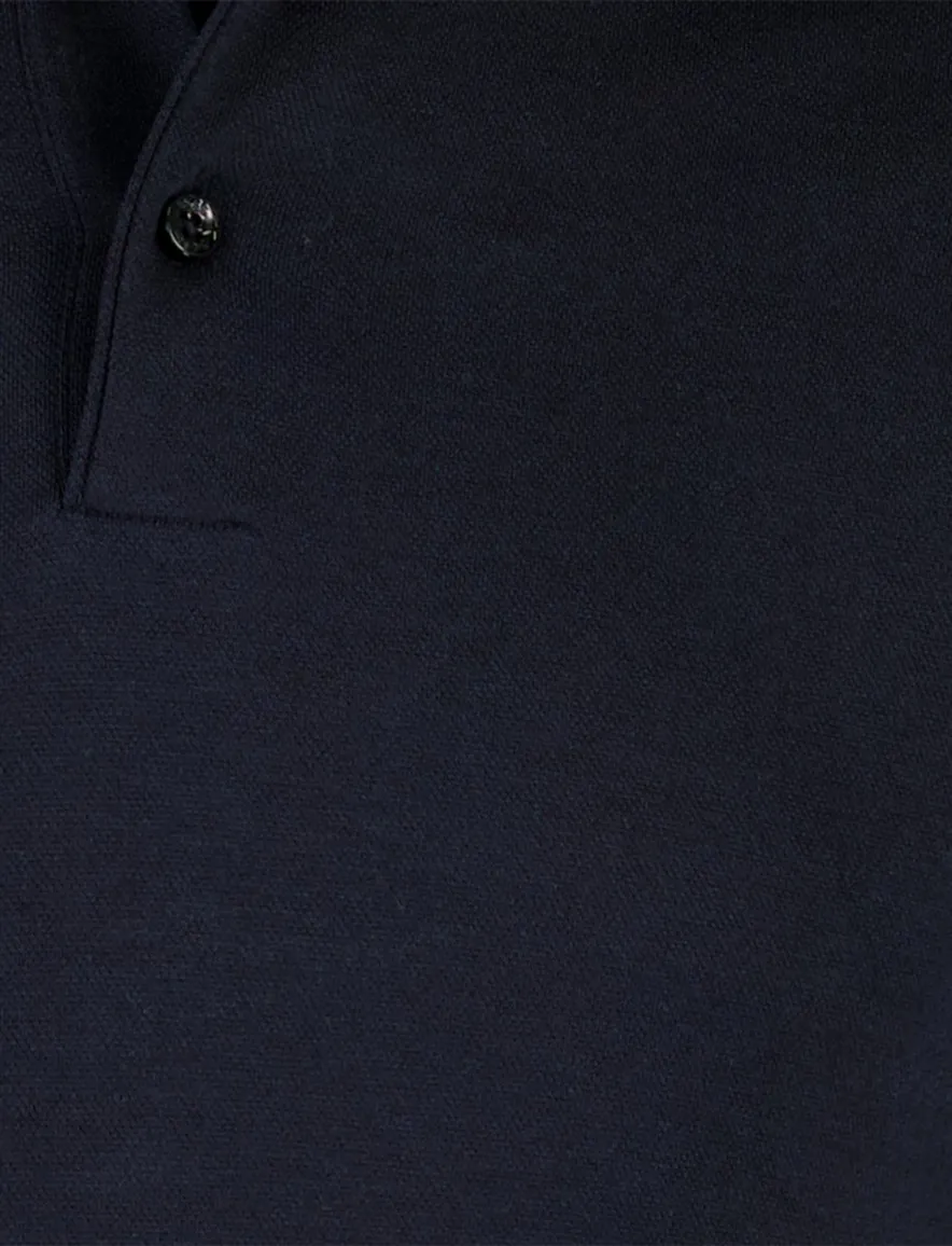 BOSS Black poloshirt donkerblauw normale fit