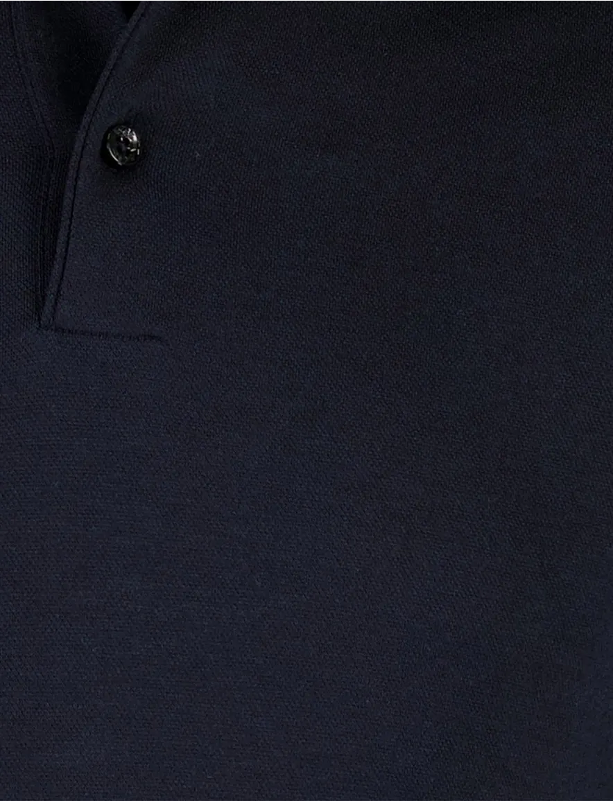 BOSS Black poloshirt donkerblauw normale fit