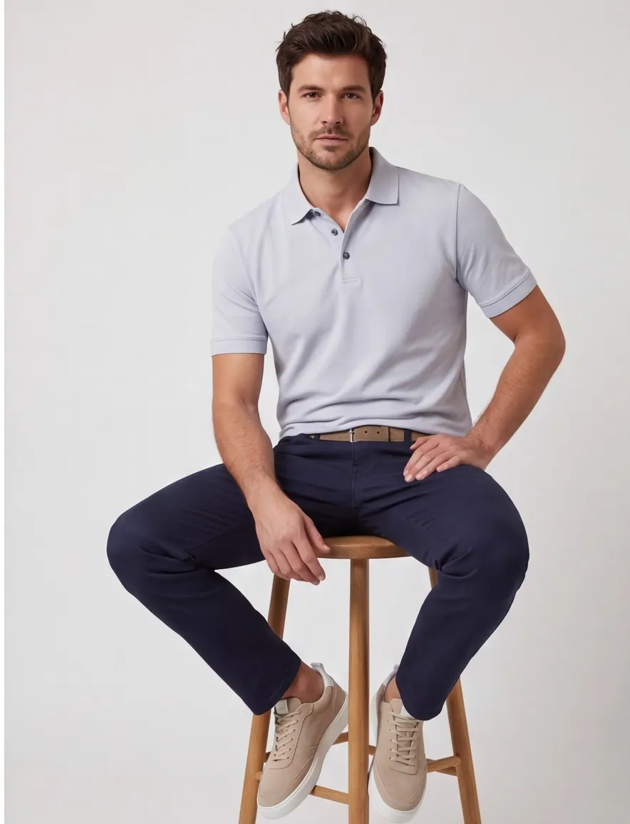 Poloshirt Boss Black H-pack korte mouw lichtblauw 3-knoops