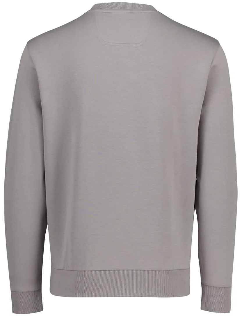 Sweater Boss Green Salbo grijs logo opdruk