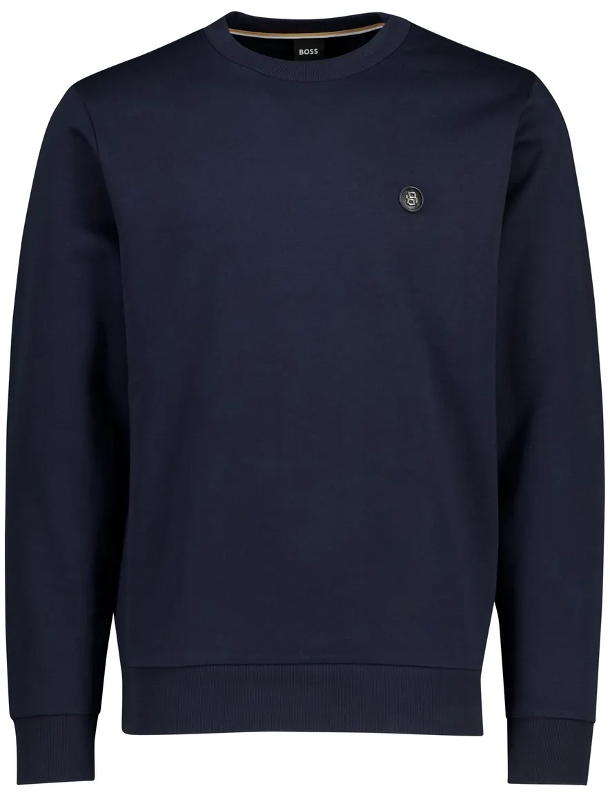 Boss Black donkerblauw trui effen
