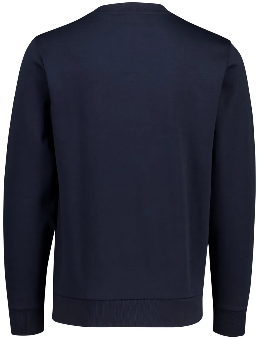 Trui BOSS Black donkerblauw katoen