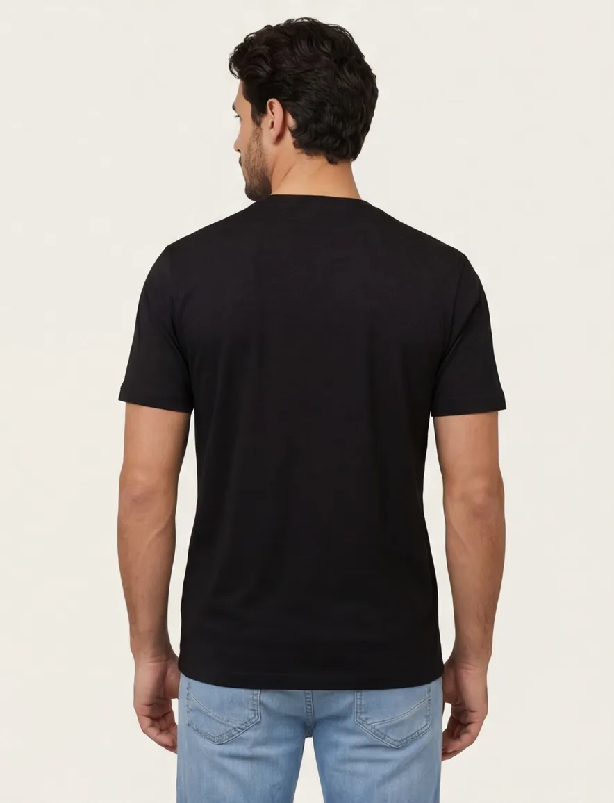 Boss orange teinsignia t-shirt met opdruk zwart