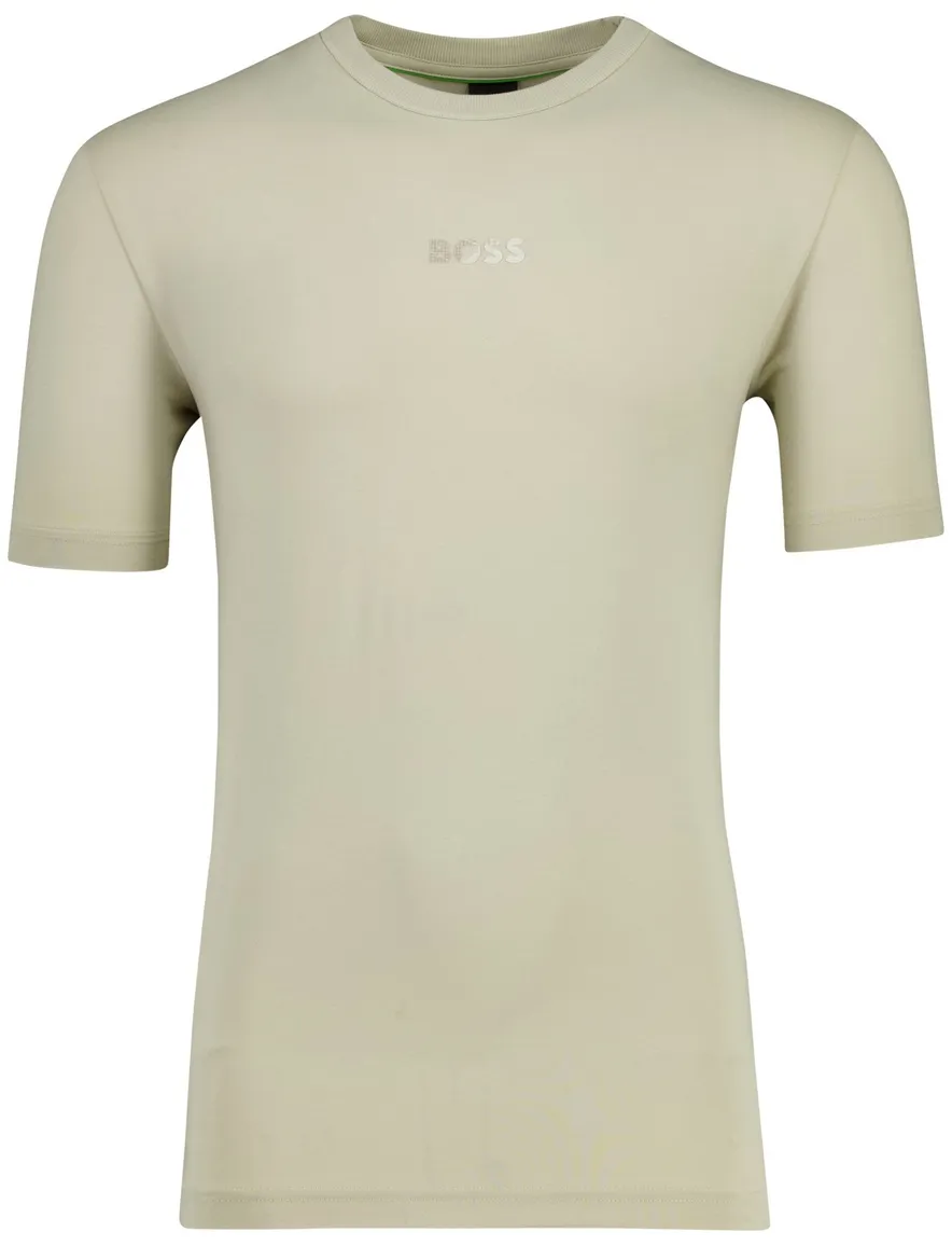 Boss Green t-shirt beige ronde hals