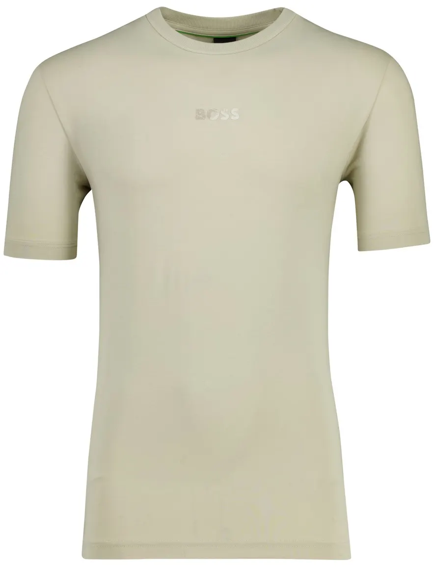 Boss Green TS join grx t-shirt met opdruk beige
