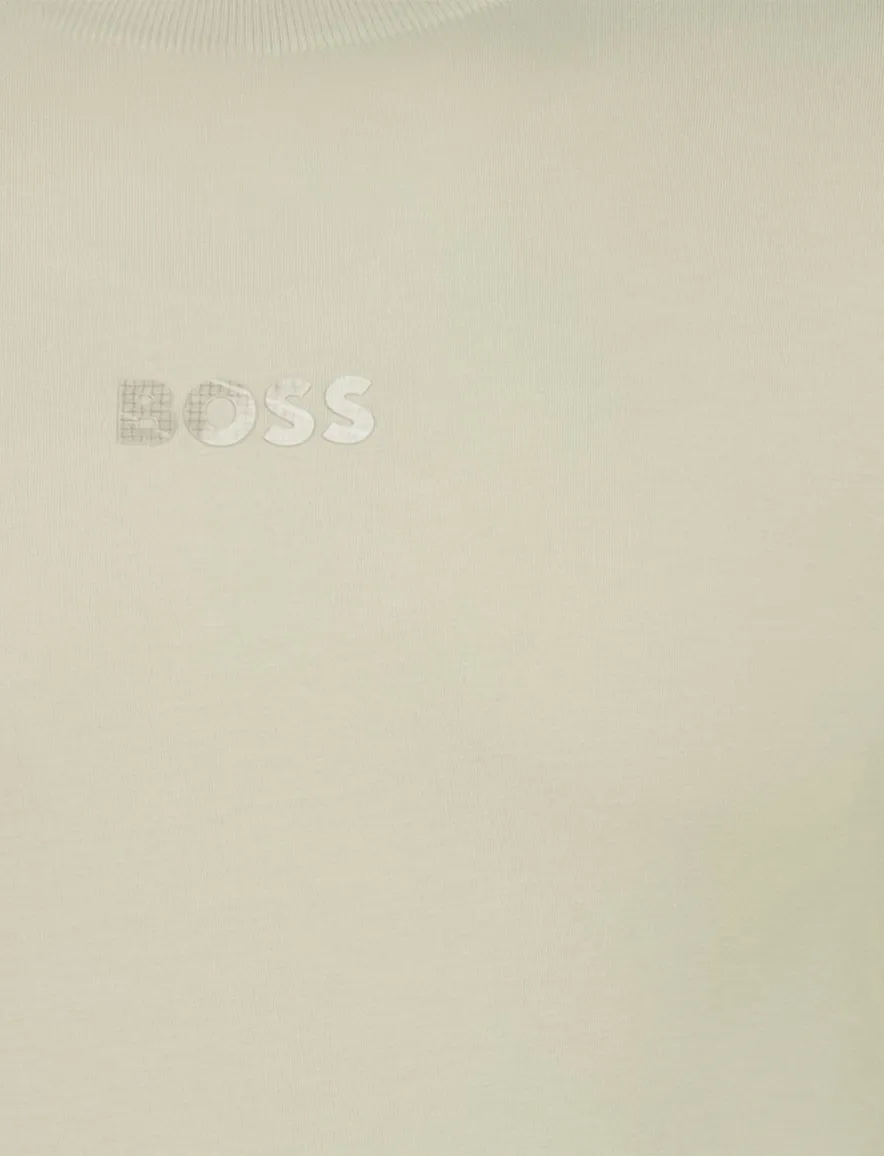 Boss Green t-shirt beige ronde hals
