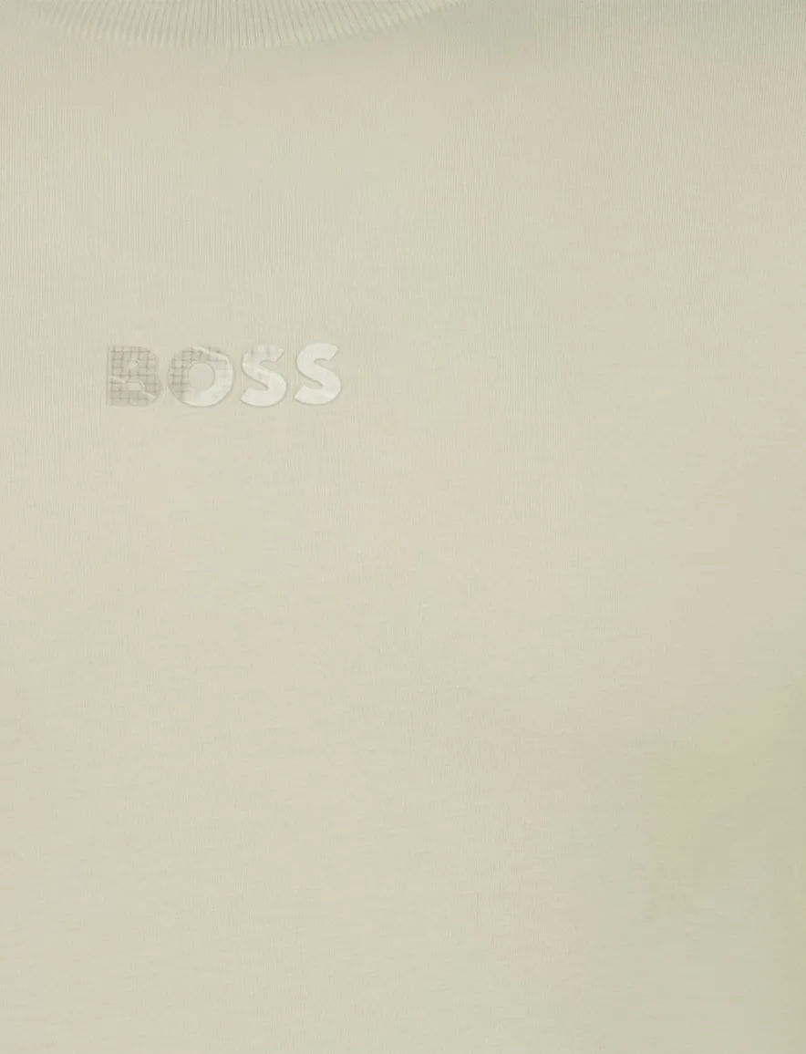 Boss Green t-shirt beige ronde hals