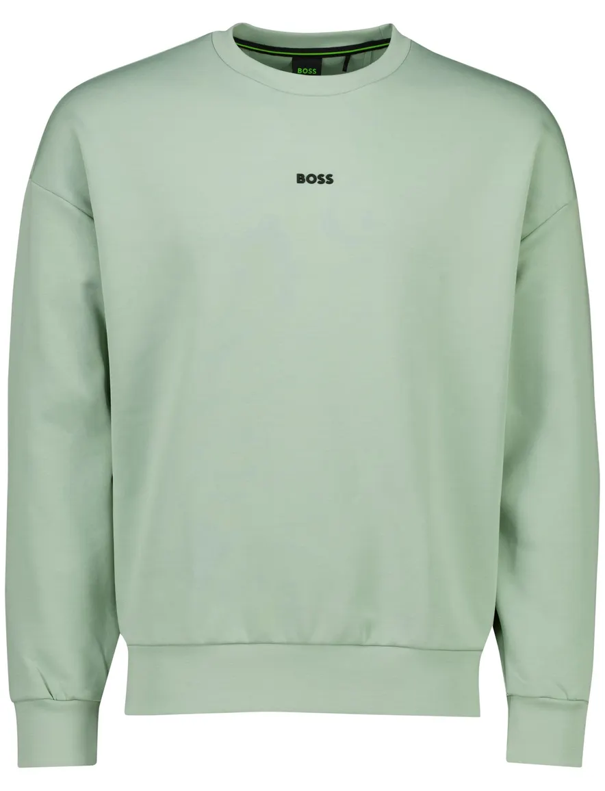 Boss Green sweater groen katoen