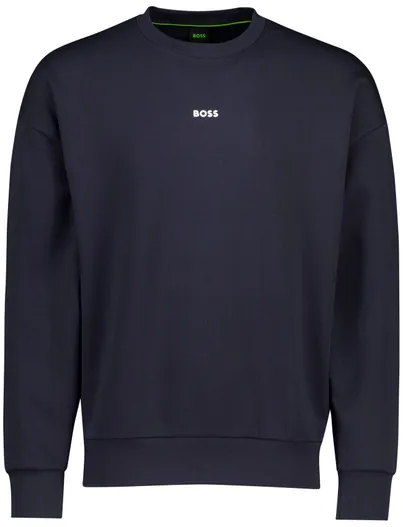 Hugo Boss Trui BOSS Green donkerblauw normale fit