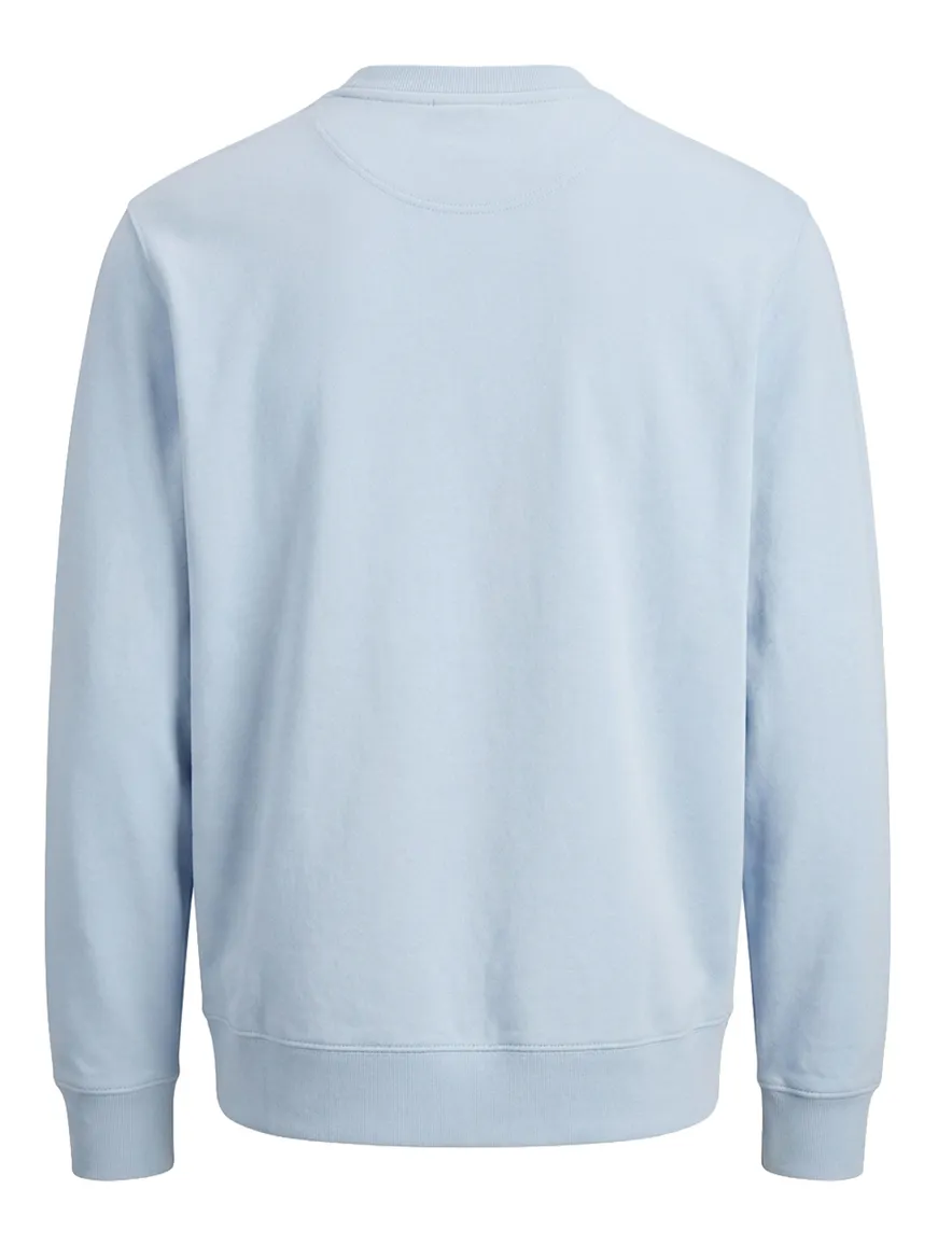 Lichtblauw sweater BOSS Green Stenson oversized fit effen