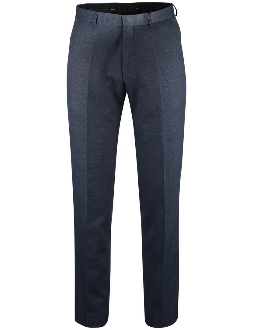Roy Robson pantalon bandplooi blauw slim fit