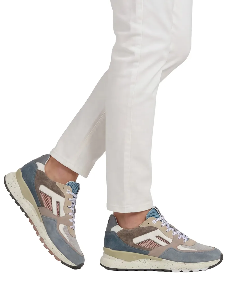 Floris van Bommel sneakers blauw leer